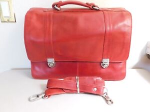 Red Leather Laptop Briefcases for sale | eBay