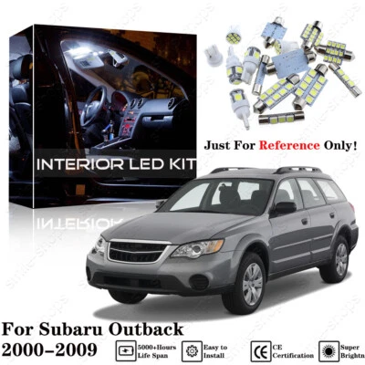 14pcs Xenon White Interior LED Light Package Kit Deal For Subaru Outback 00-09 - Image 1 of 4