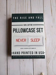 Juego de funda de almohada blanca NEVER SLEEP RFB1583 100 % algodón lavable a máquina  - Imagen 1 de 4