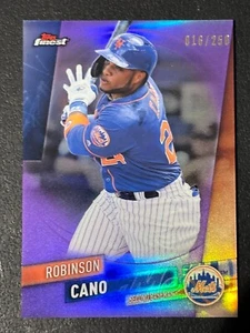 2019 Topps Finest #34 lila Refraktor/250 Robinson Cano New York Mets - Bild 1 von 2