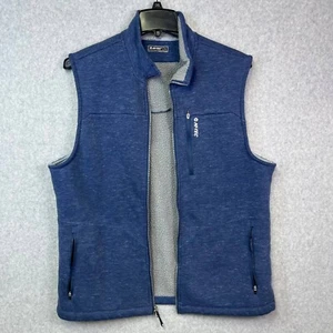 Hi-Tec Vest Men's Large Blue Sleeveless Breathable Full Zipper Outdoor Hiking - Picture 1 of 9