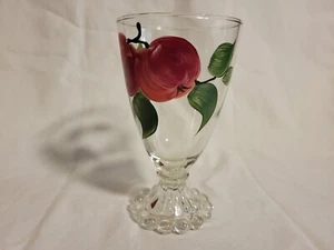 Franciscan 🍎APPLE🍎 Anchor Hocking Boopie Glass / Goblet 5 1/2" Tall - Imagen 1 de 2
