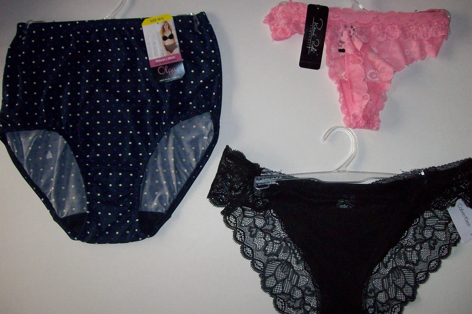 Rene Rofe Calvin Klein Olga Underwear Womens Brief Bikini Thong M L Assorted NWT - Image 1 of 1