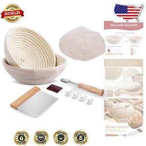 Cestini impermeabilizzanti rotondi grado professionale 9" e 10" con utensili da forno essenziali - Foto 1 di 8