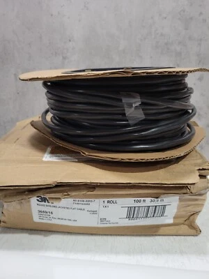3M 3659/15 Round Shielded Jacketed flat Cable 28 AWG, 100ft 1 卷 — 第 1/4 张图片