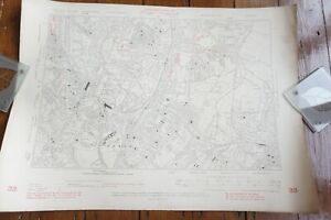 1901 London County Council Crystal Palace Penge Beckenham Railway Map 