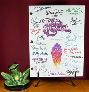 The Dark Crystal Script Signed- Autograph Reprints- 134 Pages - Picture 1 of 8
