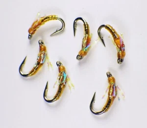 Leitfliegen Flash Back PMD Nymphen - Premium Forellen Fliegenfischen Fliegen #18 - Bild 1 von 24
