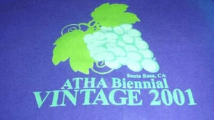 Vintage 2001 Santa Rosa CA ATHA T-Shirt Men’s Size XXLarge Purple - Picture 1 of 5