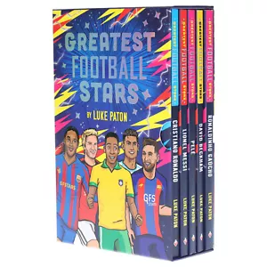 The Greatest Football Stars Series By Luke Paton: 5 Books Box Set - Ages 7-9 -PB - Picture 1 of 4