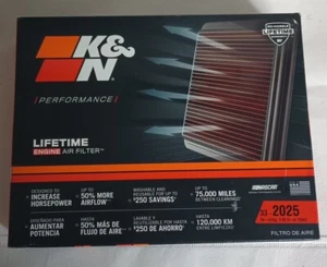 K&N 33-2025 Replacement Air Filter for 1987-1995 HONDA - Bild 1 von 8