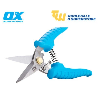 Ox Pro Snip Taglierina con Manico Ergonomico Taglio Dritto 185mm 7" P233001