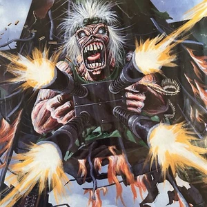 Vintage 1991 Iron Maiden Poster Tailgunner Derek Riggs USA Funky Enterprises - Bild 1 von 15
