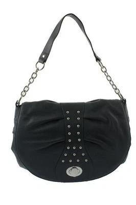 Bolso de Mano Hobo Bodhi Spring Street Azul Cuero Tachonado Solapa Talla Grande Nuevo con Etiquetas $598 Foto 1 de 2