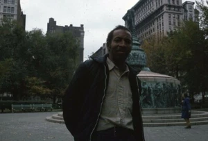 Candid Ethnic Black? Man Union Square New York City NY 1974 Photo Slide - Picture 1 of 1