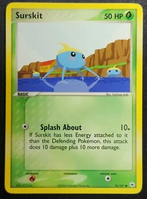 Surskit 76/101 2004 EX-Hidden Legends Common Pokemon Card - Image 1 of 2