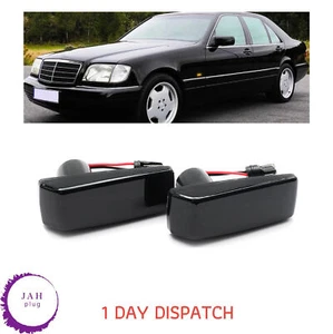 INDICADOR LATERAL MARCADOR LED 2X LUZ NEGRO MERCEDES 190 E W201 W202 W124 R129 - Imagen 1 de 11