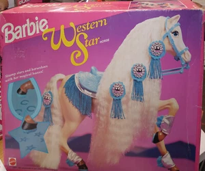 Barbie Stampin' Western Star Horse NIB 1993 - Picture 1 of 2