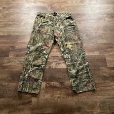 Mossy Oak Jeans Mens 36 Brown Denim Pants Camo Outdoors Hunting Pockets Cotton *