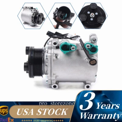 A/C AC Compressor For Mitsubishi Outlander 2003-2006 Lancer 2.4L 2004 2005 2006 - Image 1 of 4