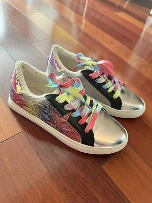 Novo Tênis Steve Madden Rezume Feminino 5 - Feminino 7 Rainbow Silver Bling - Imagem 1 de 4