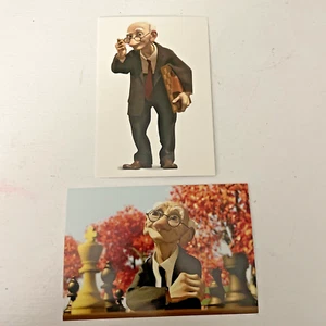 Geri's Game - The Art of Pixar - 2 Collectible Postcards - Picture 1 of 4