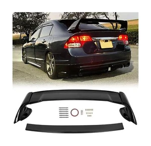 ECOTRIC Rear Trunk Spoiler Wing Compatible with 2006-2011 Honda Civic 4 Door ... - Picture 1 of 9