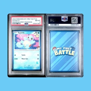 Squirtle My First Battle PSA 8 NM Squirtle Poke Ball Stamped First Pokemon - Bild 1 von 6