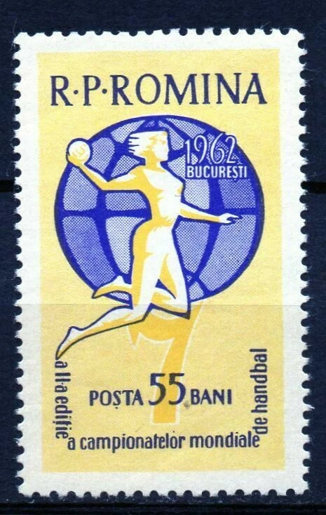 RUMANIA / ROMANIA  sello año 1962 yvert nr. 1833 nuevo campeonato de balonmano - Imagen 1 de 1