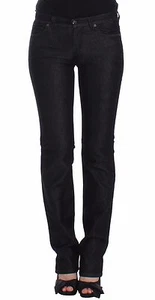 Ermanno Scervino Jeans Black Slim Denim Pants Skinny Leg Stretch W26 RRP $350  - Picture 1 of 10