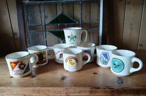 Vintage Posten 8 Pfadfinder von Amerika verschiedene Kaffeetassen/Tassen Made in USA - Bild 1 von 12
