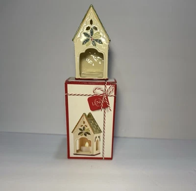 Castiçal Lenox Holly Winter Greetings Birdhouse Votives 5" novo na caixa - Imagem 1 de 2