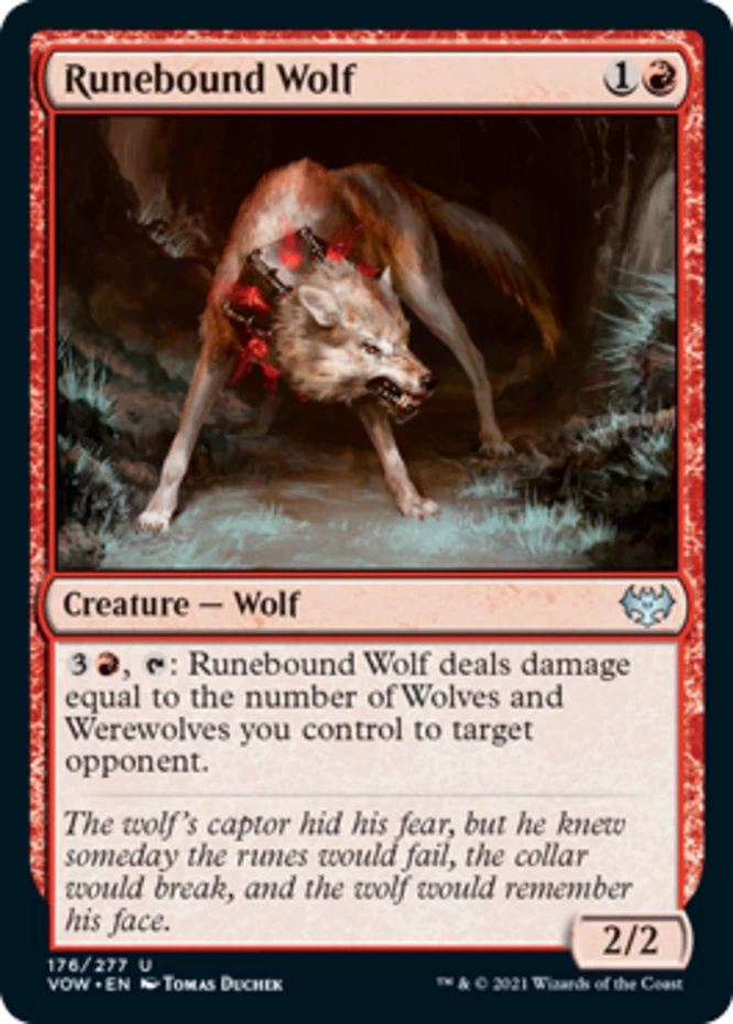 x1 Runebound Wolf - Innistrad: Crimson Vow - NM - MTG - Image 1 of 1