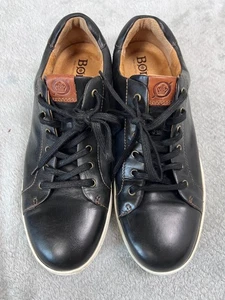 Born Mens Allegheny II Sneaker Size 11.5M Black Leather Casual Lace Up Shoe Low - Picture 1 of 11