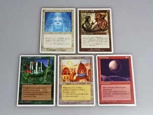 MTG 5 Card Set English Japanese White Used Collector Condition - Picture 1 of 10