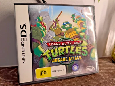 Teenage Mutant Ninja Turtles Arcade Attack Nintendo DS TMNT PAL CIB Beat Em Up - Image 1 of 4