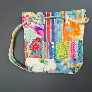 Vintage Jams World Tasche Patchwork gesteppt hell Blumen Boho Tote Hawaii selten - Bild 1 von 6
