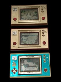 [Rare] Nintendo Game & Watch Handheld Consoles Set &ndash; DK Jr / Octopus / Parachute