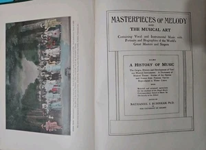 MASTERPIECES OF MELODY AND THE MUSICAL ART- Antique BOOK - Great ILLUSTRATIONS - Imagen 1 de 9