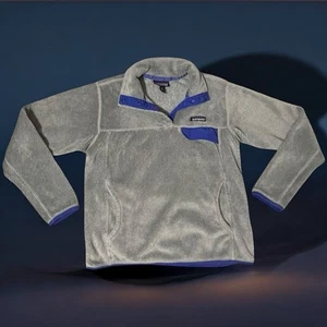 Patagonia Women's Re-Tool Snap-T Pullover Gray/Blue Size M STY25443 - Picture 1 of 16