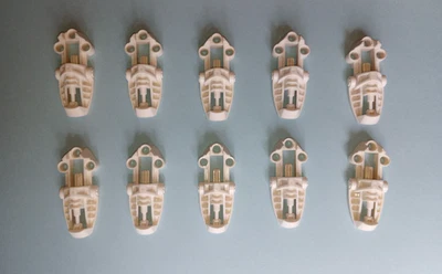 10 Bionicle Lego Parte 47298 Pés Brancos Estilo Toa Metru, você ganha 10 peças - Imagem 1 de 4