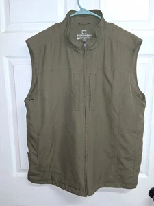 SCOTTeVEST Travel Vest Mens XL Green Multi-Pocket Magnetic Technology TEC - Picture 1 of 18