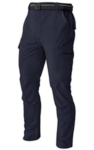 Men's Cargo Work Hiking Pants Lightweight Water Resistant Quick Dry Fishing - Picture 1 of 7