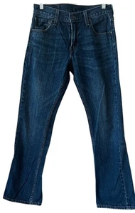 Jeans Levis 527 uomo 29x30 blu dritto lavaggio med vita bassa denim reale 29x29,75 - Foto 1 di 13