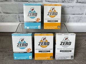Gatorade G Zero Powder 50 Packets Glacier Freeze/ Cherry Orange Sugar Free Mix - Picture 1 of 5