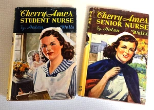 Cherry Ames #1 & 2: Student Nurse & Senior Nurse (1943 1944 Hardcover) DJ - Bild 1 von 10