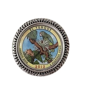 EL Yunque Puerto Rico US State brooch / Tack Pin - Picture 1 of 3
