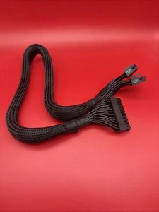 24pin Corsair Cable for AX1200 Only Black to 14pin & 10pin (289-10) - Picture 1 of 4