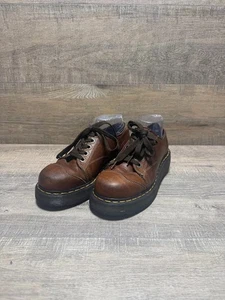 Zapatos Oxford Dr Martens 8651 Cuero Marrón Hecho en Europa Plataforma 7 O 9W - Imagen 1 de 9