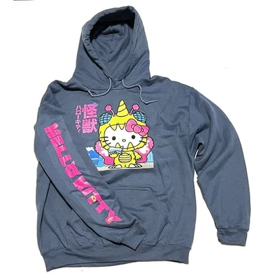 Sudadera con Capucha Hello Kitty Adulto Talla L Sudadera Kaiju Monstruo Unicornio Disfraz Azul Rosa Foto 1 de 4